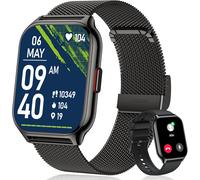 Popglory Montre Connectée Femme Homme Avec Appel Bluetooth, 2,01'' Sport Smartwatch Moniteur De Fréquence Cardiaque/Tension Artérielle/Spo2/Podomètre/Sommeil, Montre Intelligente Pour Android Ios