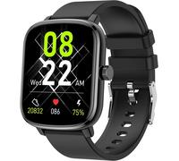 Popglory Montre Connectée Femme Homme, Smartwatch Cardiofrequencemètre Moniteur De Sommeil Pression Artérielle 100 Modes Sportifs Compatible Android Ios Pour Homme Femme Montre Intelligente