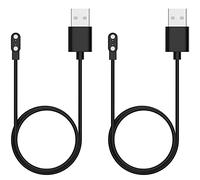 Popglory P22 2PCS Chargeur de Montre Connectée, Chargeur magnétique Portable avec câble de Charge USB pour Montres intelligentes