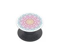 PopSockets PopGrip Support Extensible et Grip pour Smartphones et Tablettes Support de Doigt Basic Rainbow Mandala