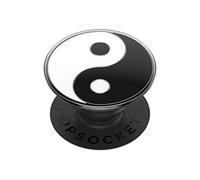 PopGrip Design Yin Yang pour Smartphone Bague et Support Universel Noir Transparent