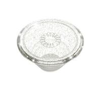 PopGrip - Poignée de doigt/béquille pour téléphone portable - swappable - Clear Glitter Silver