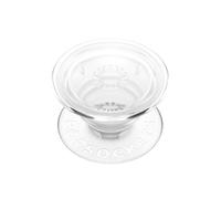 PopSockets PopGrip – Support et grip pour smartphone et tablette – top interchangeable – Transparent