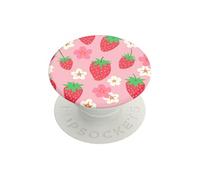 PopSockets PopGrip – Support et grip smartphone et tablette, top interchangeable, Berry Bloom