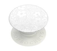 PopSockets – PopGrip Support & Grip pour Smartphone/Tablette – Top interchangeable Blanc Fresh