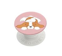 PopGrip Pupper Napper pour Smartphone Bague et Support Universel Blanc / Rose