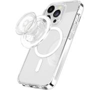 Popgrip Round Pour Magsafe Anneau Adaptateur Pour Magsafe Inclus Support Et Poignée Pour Smartphone Et Coques Avec Un Top Interchangeable - Clear[Mag5292213]