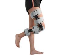 PopieL Genouillère à Charnière Réglable, Attelle D'articulation du Genou pour Jambe Gauche/Droite, Genouillère Rom Post-opératoire pour Blessure Au Ménisque, Blessure Au Ligament Collatéral Médial