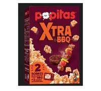 Popitos Xtra BBQ Pop-Corn Saveur Barbecue, 3 Sachets Micro-ondables de 90g, Goût Fumé Intense