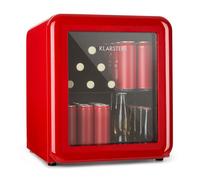 PopLife 50cm 48L Frigo à Boisson avec Porte Vitrée Rouge