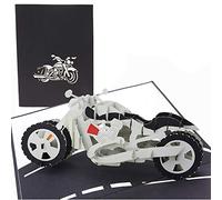 PopLife Cards Fête des pères moto pop-up carte pour toutes les occasions fête des pères, joyeux anniversaire, retraite, anniversaire, remise des diplômes, bikers sur la colline, collectionneurs de mo