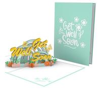 PopLife® Carte pop-up 3D « Get Well Soon » - Thinking of You, Feel Better, Encouragement, Sympathy, Just Because - Pour maman, papa, fils, fille, amis, grands-parents