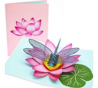 Poplife Libellule 3d Pop Up Carte De V?ux Pour Toutes Les Occasions - Être Aimé, Jardinier, Amateur De Fleurs - Anniversaire, Graduation, Get Well, Anniversaire, Fiançailles, S?ur De Condoléances
