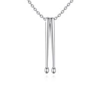 POPLYKE Collier avec pendentif musical en argent sterling - Cadeau pour les amoureux de musique - Bijoux pour femmes, Argent sterling