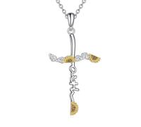 POPLYKE Collier en argent sterling avec fleur pour femme, maman, épouse, Argent sterling