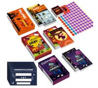 PopManko Jeux de Fête d'Halloween - Bingo, Cartes et Charades pour Activités d'Enfants (Multicolore)