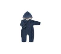 POPOLINI Combinaison bébé en laine polaire bleu marine | 74-80
