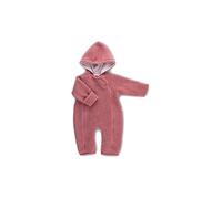POPOLINI Combinaison bébé en laine polaire rose | 50-56