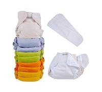 Popolini UltraFit Rainbow Soft Set complet de couches en tissu 3-15 kg avec rouleau intissé 120 feuilles