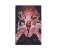 POPOORWQ Poster d'anime Chainsaw Man 16 - Impression sur toile - Décoration murale moderne pour chambre à coucher - 20 x 30 cm