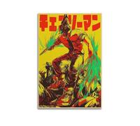 POPOORWQ Poster d'anime Chainsaw Man 7 - Impression sur toile - Décoration murale moderne pour chambre à coucher - 20 x 30 cm
