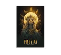 POPOORWQ Poster de dieux nordiques Freya - Impression sur toile - Décoration murale moderne pour chambre à coucher - 60 x 90 cm