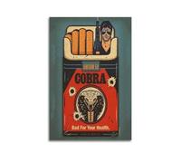 POPOORWQ Poster décoratif sur toile Cobra Is Bad for Your Health - Décoration murale moderne pour chambre à coucher - 20 x 30 cm