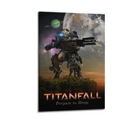 POPOORWQ Poster mural décoratif sur toile de la série Titanfall 2 - Décoration murale moderne pour chambre à coucher - 40 x 60 cm