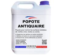 Popote Antiquaire - Codeve Bois - 5 L - Intérieur - Redonner De La Brillance à Votre Bois Recouvert De Vernis, Cire Ou Huile.