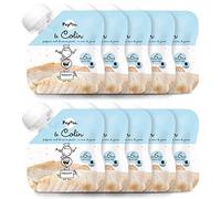 Popote - BIO - Le Colin Gourde de Poisson pour Bébé - Dès 8 mois - Texture lisse - 10x60g