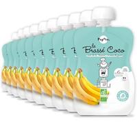 POPOTE Brassé Coco Banane Bio Bébé dès 6 Mois sans sucres ajoutés 10 x 100g