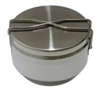 Popote en inox deux pièces Alb