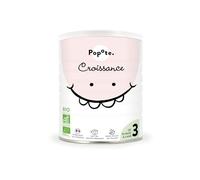 POPOTE - Lait infantile 3eme Age Bio 400 g - Lait en Poudre Dès 10 Mois - Formule Complète - Avec des Protéines, DHA, Fer et Vitamines Essentielles - Boîte Refermable Pratique