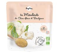 Popote Les Moulinés Chou-Fleur et Boulgour Dès 8 Mois Bio 180 g