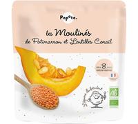 Popote les Moulinés Potimarron Lentilles Corail +8 mois Bio 180g
