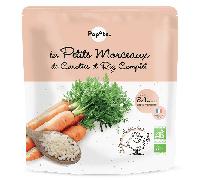 Popote Les Petits Morceaux Carottes Riz Complet 190g