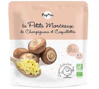 Popote Les Petits Morceaux Champignons Coquillettes 190g dès 8 mois