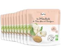 POPOTE Moulinés Chou-Fleur Boulgour BIO dès 8 Mois intro textures 10 x 180g