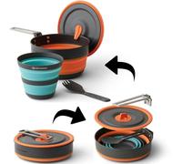 Sea to Summit Frontier UL Ensemble de cuisine pliable 1 casserole - [3 pièces] Casserole de 1 l