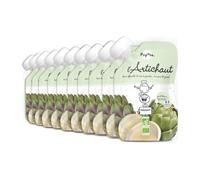 POPOTE - Purée Artichaut Bio - Dès 4/6 Mois - Gourde Individuelle 120 g - Recette Lisse, Équilibrée - Première Découverte des Légumes - Format Pratique à Emporter - Pack Familial 10 x 120 g