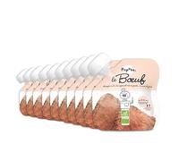 POPOTE Purée de Bœuf Bio Bébé dès 4/6 Mois texture lisse en gourde 10x60g