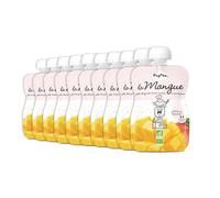 POPOTE - Purée De Mangue Bio 120 g - Dès 4/6 mois - Recette 100% Fruits sans sucres ajoutés - Texture Adaptée Aux Bébés - Idéal pour la Diversification Alimentaire - Format Pratique - Pack 10 x 120 g