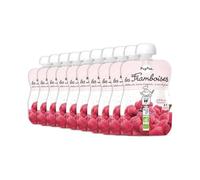 POPOTE - Purée Framboises Bio - Dès 4/6 Mois - Recette 100% Fruits Sans Sucres Ajoutés - Texture Lisse Adaptée Aux Bébés - Idéal Pour Diversification Alimentaire - Format Pratique - Pack 10 x 120 g