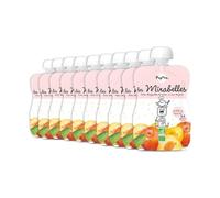 POPOTE - Purée Mirabelles Pommes Bio - Dès 4/6 Mois - Recette 100% Fruits Sans Sucres Ajoutés - Texture Adaptée Aux Bébés - Idéal Pour Diversification Alimentaire - Format Pratique - Pack 10 x 120 g