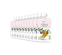 POPOTE Purée Mûres Banane Bio - Dès 4/6 mois - Sans sucres ajoutés -10x120g