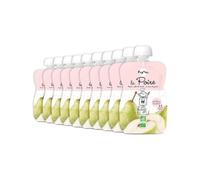 POPOTE - Purée Poire Bio - Dès 4/6 Mois - Recette 100% Fruits Sans Sucres Ajoutés - Texture Adaptée Aux Bébés - Idéal Pour Diversification Alimentaire - Format Pratique - Pack 10 x 120 g