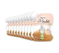 POPOTE - Purée Poulet Pomme de Terre Bio Bébé 60 g - Dès 4/6 mois - Gourde Individuelle - Diversification Alimentaire Bébé - Texture Lisse - Format Pratique à Emporter - Pack Familial 10 x 60 g