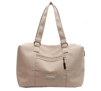 POPOTI Sacs à Main, Sacs Bandoulière Femme Fourre-Tout Sacoche Sac Dos Canves Portefeuille Besace Multifonction Messager Crossbody Bag Voyage Scolaire Achats (Beige)