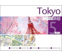 PopOut Map Tokyo - Pocket-Sized Pop-Up Street Map Shinjuku | Ueno | Asakusa | Tokyo Metro Map | Compact Travel Map