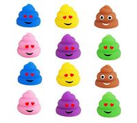 POPOYU 12Pièces Caca Kawaii Mochi Squishy Toys,Mignon Animaux Squishy Anti Stress Enfant,Mini Squishies Soft Squeeze Jouet,Cadeau Halloween Noël Pâques Anniversaire Invites Pochette Surprise Enfant